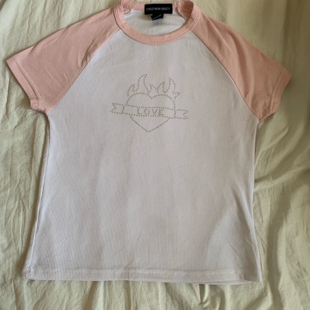 Babytee Pink and White T-Shirt